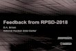 Feedback from RPSD-2018 - Indico · 2018. 11. 5. · Tutorial (I. Kodeli) #25448 ... MCNPX and PHITS were prepared and the sensitivity analyses were performed to estimate the impact