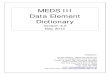 MEDS III Data Element Dictionary - eMedNY...Data Element Dictionary Version 3.2 May 2012 Prepared by: Provider Network - MEDS Compliance Unit Bureau of Managed Care Fiscal Oversight