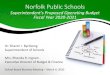 Norfolk Public Schools - BoardDocs › vsba › nps › Board.nsf › files...Preliminary estimates of revenues and expenditures presented to the Executive Leadership Team Executive