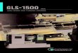 GLS-1500 SERIES - goodwaycnc.comGLS-1500 models are available with built-in spindle motors, which eliminate traditional belts and pulleys. This advanced system provides faster spindle