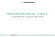 50-Question Wonderlic Sample Test with Full Explanations · 2018. 12. 6. · Wonderlic Test practice questions, in-depth answer explanations for every question, solution strategies,