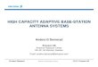 HIGH CAPACITY ADAPTIVE BASE-STATION ANTENNA SYSTEMS€¦ · WCDMA (Wideband Code Division Multiple Access) • Hardware realization • Conclusions. Ericsson Research ISART´02, 4-6