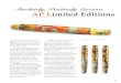 Absolutely, Positively Luscious AP Limited EditionsLimited Editions seeks to create a foun-tain pen that is both. Anuj Poddar’s long-held reverence for art and pen collecting began
