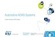 Automotive ADAS Systems...Intelligent Edge Processing Vehicle Dynamics and Control Infot ainment & Clust er MCU /MPU /DSP RF Sensors Sense Think! ACT ETH / SPI / CAN / CAN-FD x Breaking