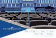Auditorium Seating...compromising comfort. The Sauder Worship Seating® Advantage We take great pride in being a national company with a comprehensive line of wood and upholstered
