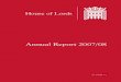 Annual Report 2007/08 - United Kingdom Parliament home page · 2008. 7. 22. · 6 House of Lords Annual Report | 2007/08 Strategic Developments for the Administration Introduction