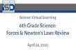 Science Virtual Learning 6th Grade Science: Forces & Newton’s …sites.isdschools.org/grade6_remote_learning_resources/... · 6th Grade Science Lesson: April 24, 2020 Objective/Learning