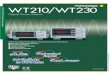 WT210/WT230 Digital Power Metersyik.co.kr/kkk/WT200_Catalog.pdf(WT210/WT230) Digital Power Meters WT210/WT230 Bulletin 7604-00E Digital Sampling Power Meters with Superior Cost Performance