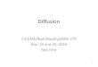 Diffusion - Stanford University · – Mean displacement: E[x 3] = 0 – Mean-squared displacement: E[x 3 2] = 3 • After N steps: – Mean displacement: E[x N] = 0 – Mean-squared