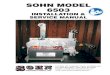 SOHN MODEL 6503 · 2020. 1. 6. · 6503 INSTALLATION & SERVICE MANUAL. THIS MACHINE IS FOR INDUSTRIAL USE ONLY IN AN INDUSTRIAL ENVIRONMENT Sohn has supplied guarding to its best