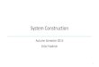 System Construction - ETH Z · From ARM Architecture Reference Manual. Thumb Instruction Set ARM instruction set complemented by ... User Regular Application Mode ileged exceptions