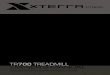 TR700 TREADMILL OWNER’S MANUAL - XTERRA Fitness · 2018. 3. 9. · Your treadmill will not start and operate without this. Removing the magnet also secures the treadmill from unauthorized