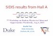 SIDIS results from Hall A - Home | Jefferson Lab · np np 1 11 1 11 sin( ) sin(3 ) Co sin( ) Pretzelosity U Sivers UT llins T h S T hS UT UT h S U T UT T A H f A D A h H h I I I II