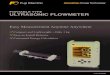 PORTABLE TYPE ULTRASONIC FLOWMETER · 2020. 4. 13. · Flow Transit time difference: V method Principle Sensor 1 Sensor 2 Flow Sensor 1 Sensor 2 Flow Air bubbles Sensor 1 Sensor 2