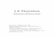 J A Thornton Thornton.pdf · 2014. 1. 15. · J A Thornton In British Academic Anaesthetists 1950-2000 by Michael J Harrison, MD FRCA FANZCA Harrison, M. J. (Michael John), 1946-