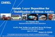Atomic Layer Deposition for Stabilization of Silicon Anodes ......that of Si -PAN composite, and recommended that future efforts focus on the MLD approach. ” “The reviewer stated