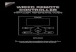 WIRED REMOTE CONTROLLER - Daikin › Data › Controls › Wired_Controls › 2016 › BRC… · Install the remote controller in accordance with the instructions in this installation