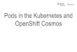 Pods in the Kubernetes and OpenShift Cosmos...- secret-1 (tmpfs) - configMap-1 - ... Cgroup Controllers: cpu, cpuacct, cpuset, memory, hugetlb, pids Cgroup Hierarchy - /kubepods.slice