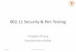 802.11 Security & Pen Testing · •OS –Kali Linux on VM –Software pen-testingtools SUSTech CS 315 Computer Security 12. DeauthenticationFrames •Deauthentication frame is a