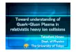 Toward understanding of Quark-Gluon Plasma inenucl-web/seminar/slides/hirano.pdf•Not a QGP gas sQGP •Nevertheless, large discrepancy in forward/ backward rapidity See next slides
