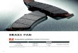 BRAKE PAD - Suzuki · 2017. 10. 31. · BRAKE PAD. 57 CAUTION If overused ... Under normal use, brake pads gradually wear out by being used to reduce speed and for stopping the motorcycle