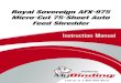 Royal Sovereign AFX-975 Micro-Cut 75-Sheet Auto Feed ......Royal Sovereign International, Inc. AFX-975 AUTO FEED SHREDDER Owner's Manual Please read and retain these instructions
