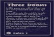 three dooms beta rules - Generic Games · 2021. 1. 26. · starter map. • Each player takes turns adding landmarks or symbols to the map until you have each contributed 2. • Each