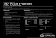 3D Wall Panels - Lowe'spdf.lowes.com/installationguides/889274829698_install.pdf3D Wall Panels installation instructions: Construction Adhesive Utility Knife, Circular Saw, or Table