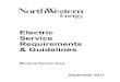 Electric Service Requirements & Guidelines...1 ELECTRIC SERVICE REQUIREMENTS AND GUIDELINES I. GENERAL INFORMATION 1.01 Purpose Most customers wishing to establish new electric service