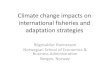 Climate change impacts on international fisheries and ...The Atlanto-Scandian herring 5. Northeast-Arctic cod; hypothetical example 6. A model of dramatic change, with a stock moving