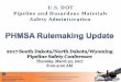 PHMSA Rulemaking Update · 2017. 4. 5. · GT pipelines . LNG; small scale applications to fuel ... The agenda will be published to include committee discussions and votes on the
