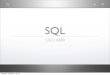 SQLsibel/dbs_notes/sql.pdf3 SQL • SQL is case insensitive (though strings are case sensitive of course) • It is best to imagine the control ﬂow of SQL as • From: read relations