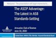 The ASOP Advantage: The Latest in ASB Standards-Setting · 2021. 1. 12. · ASOP 56, Modeling, was approved by the ASB in December 2019, after 4 exposure drafts