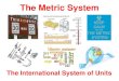The Metric Systemschoolnova.org/classes/ay2017/scienceA/scienceA-2017-10...2017/10/22  · Metric System Basics • The metric system was built around three base units that corresponded