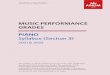 ABRSM Music Performance Grades...Syllabus (Section 3) 2021 & 2022 This syllabus is specific to Piano and is part of the main Qualification Specification: Music Performance Grades
