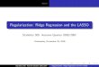 Regularization: Ridge Regression and the LASSOstatweb.stanford.edu/~owen/courses/305a/Rudy...Part I: The Bias-Variance Tradeoﬀ Part I The Bias-Variance Tradeoﬀ Statistics 305: