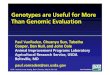 Genotypes are Useful for More Than Genomic Evaluation · Holstein HH1, HH2, HH3, HH4 (Sebastien), HH5 Brown Swiss BH1, BH2 (Schwarzenbacher) Jersey JH1, Fertility1 (LIC) Montbeliarde
