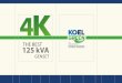 KOEL iGreen - THE BEST 125 kVA...GENSET 20% cash-back every 1000 hours While delivering full 125 kVA power, 4K saves over 2 litres diesel for every hour run. This means a whopping