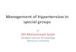 Hypertension in special groups - Manssmh.mans.edu.eg/files/pdf/cardio/2014/Hypertension_in_special_groups.pdfDR-Mohammed Salah Assistant Lecturer of Cardiology Mansoura University
