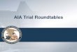 AIA Trial Roundtables– Weaknesses in Petitioner’s case? • Petitioner’s claim construction is improper • Cited references are not, in fact, prior art • Cited references