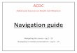 ACDC - CGHR Training · 2019. 12. 13. · ACDC . Advanced Course on Death Certification . Navigation guide . Navigating the course – pg 2 - 10 . Navigating in module presentations