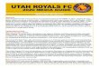UTAH ROYALS FC - Fastly...UTAH ROYALS FC 2020 MEDIA GUIDE About Us Utah Royals FC was announced as an expansion team in the NWSL in 2017, playing its inau-gural match just three months