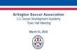 Arlington Soccer Association U.S. Soccer Development Academy · 2018. 3. 28. · Winter Futsal •Futsal is a 5-a-side game on a hard court surface played with a smaller, weighted