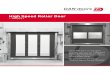 High Speed Roller Door - DAN-doors - Homepage · 2016. 4. 15. · High Speed Roller Door – AR0031 Dimensions Made to measure, but max. 4000 x 4000 mm. Bigger dimension can be custom-made