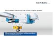 The new Demag DR-Com rope hoist...Foot-mounted hoist, travelling hoist and double-rail crab 41070-6 07 high safeTY, QualiTY and reliabiliTY The Demag crane experts are the right partner