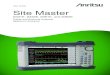 User Guide Site Master...Site Master User Guide PN: 10580-00252 Rev. F Safety-1 Safety Symbols To prevent the risk of personal injury or loss related to equipment malfunction, Anritsu