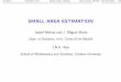 SMALL AREA ESTIMATION - Eustat · INTROD. INDIRECT EST AREA-LEVEL MODEL UNIT-LEVEL MODEL EB METHOD BINARY DATA EXAMPLE 2: RATIO EST. WITH AUX. VARIABLE X known total of an auxiliary