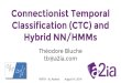 Hybrid NN/HMMs Classification (CTC) and Connectionist Temporal · 2016. 12. 15. · Sequence-discriminative (MPE, sMBR) HMM states Framewise HMM states CTC Characters (+ blank) NN