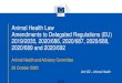 Animal Health Law Amendments to Delegated Regulations ......2020/10/29  · Animal Health Law Amendments to Delegated Regulations (EU) 2019/2035, 2020/686, 2020/687, 2020/688, 2020/689