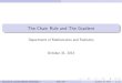 The Chain Rule and The Gradient - educ.jmu.edueduc.jmu.edu/~kohnpd/237/125gradient.pdf · The Chain Rule and The Gradient Department of Mathematics and Statistics October 31, 2012